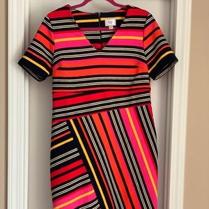 NWOT Eci sheath asymmetrical dress